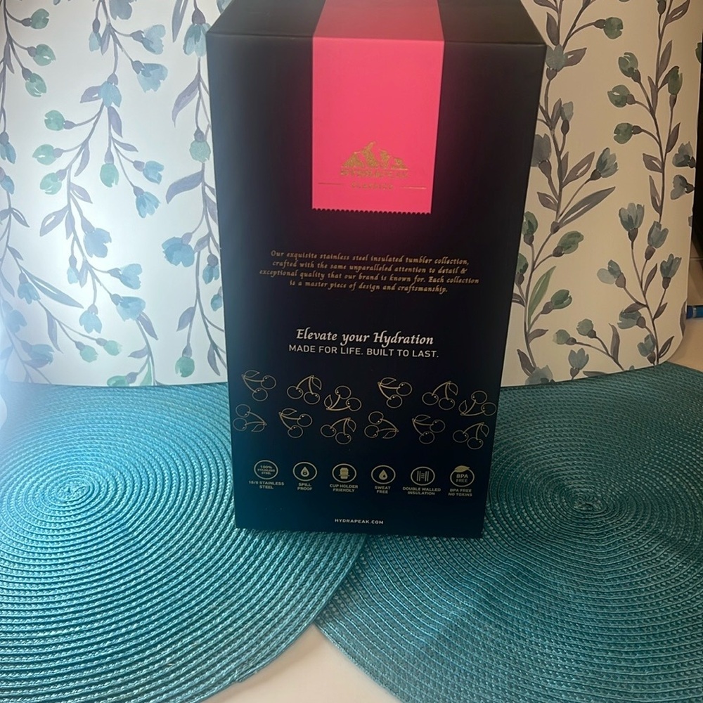 NWT 🍒 Hydrapeak Limited Edition Insulated Tumbler Stainless Steel Journey 25oz - Picture 9 of 17